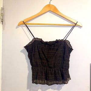 Brown stylish tank top